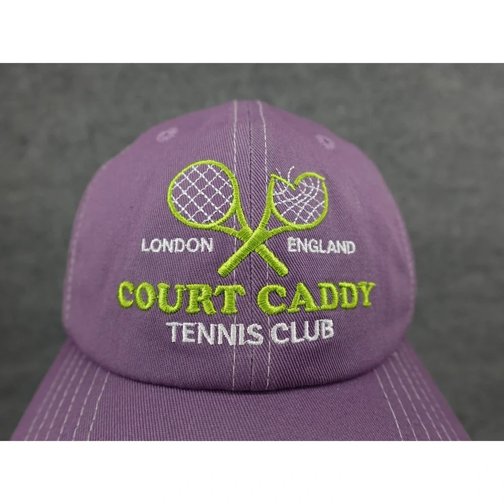 Official League Court Caddy Hat Unisex OSFM Purple Tennis Club London Cap